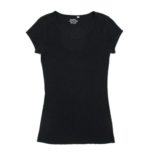 Womens T-Shirt Bundle Large Wear It Declare It Black Tee Gray Ribbed Henley Y2K - Picture 12 of 16